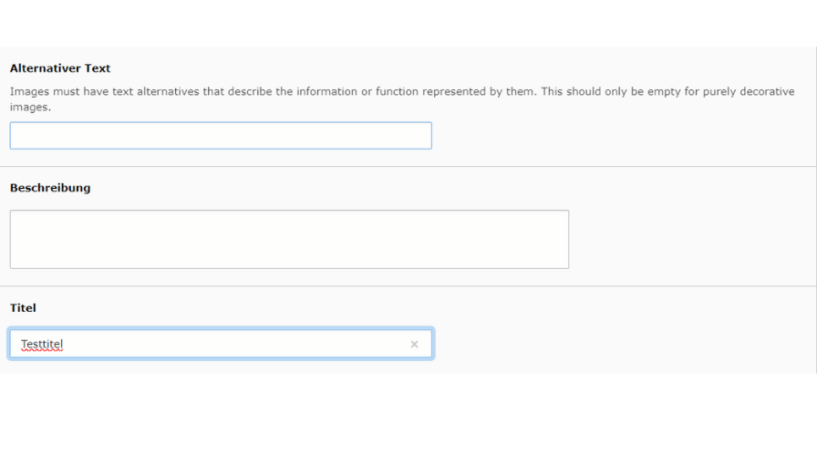 Alt Tag in Typo3 vergeben